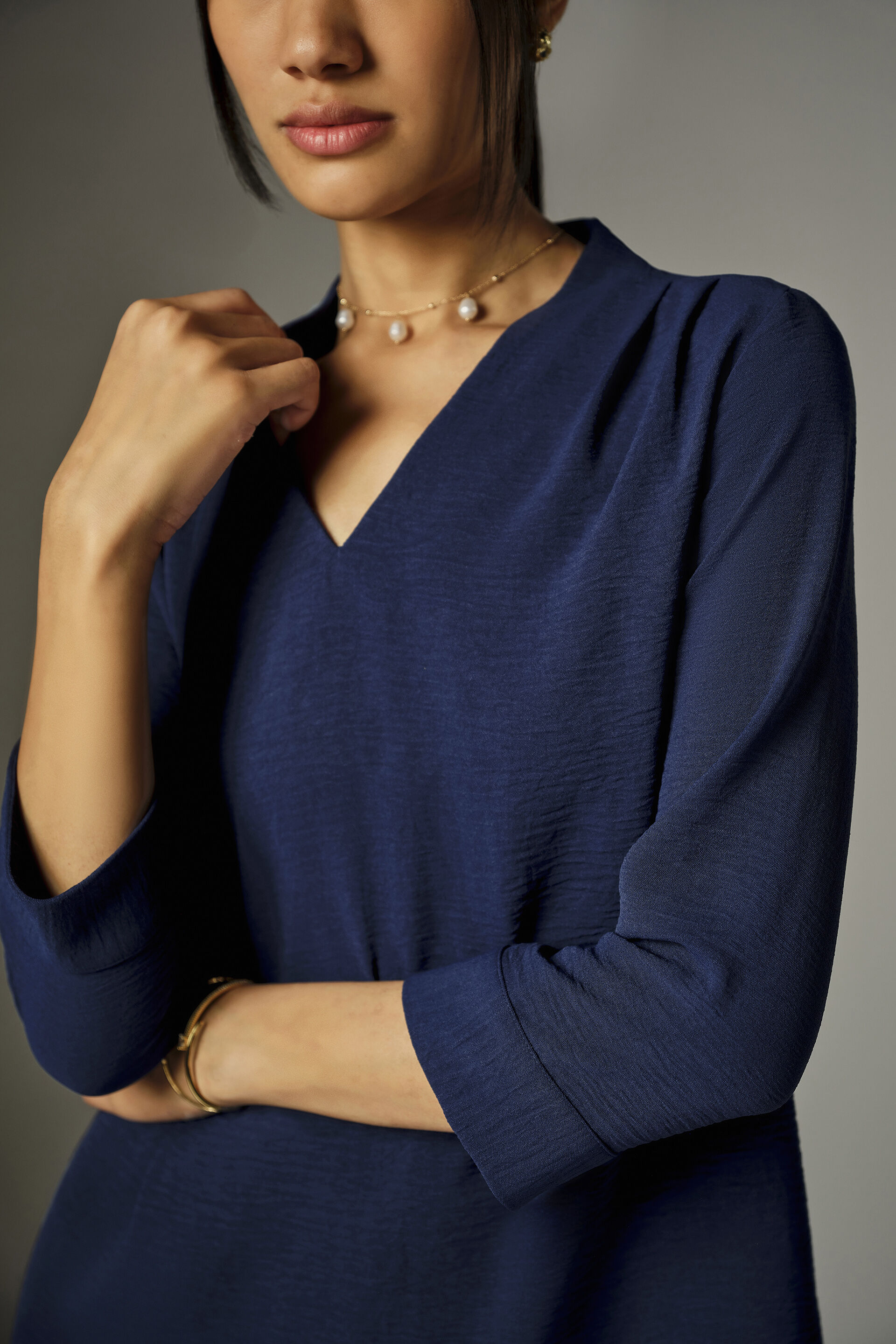 Nerra Deep Blue Top, Blue, image 3